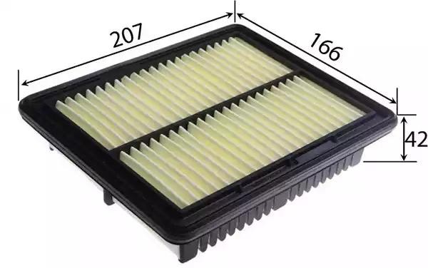 Фильтр воздушный MITSUBISHI Minica (98-) JS ASAKASHI A348J JS ASAKASHI