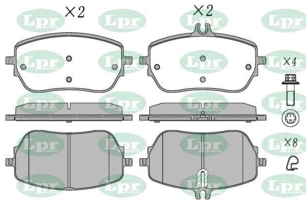 Колодки тормозные MERCEDES A (W177) 18-/CLA (C118/X118) 19- передние 05P2136 05P2136 LPR