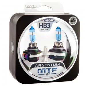Лампа 12V HB3 65W P20d +80% бокс (2шт.) MTF H8A12B3 MTF