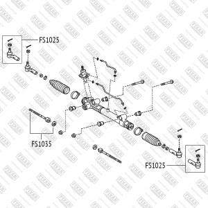 тяга рулевая!\ Toyota Hilux 04> FS1035 FIXAR