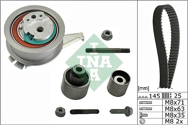 Комплект ГРМ VW PASSAT (3G) 2.0TDI, SKODA OCTAVIA (5E) 1.6/2.0TDI 530065010 530 0650 10 INA