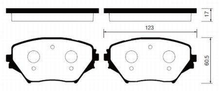 Колодки тормозные TOYOTA RAV4 II 00-06 передние SP1233 SP1233 SANGSIN