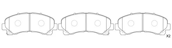 Колодки дисковые CHEVROLET TRAILBLAZER 2.8 2012 - по ISUZU D-MAX 2.5 2012 - по B BP20822 SB NAGAMOCHI