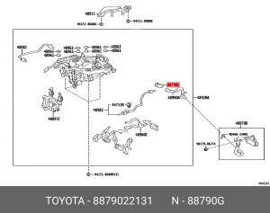 датчик забортной температуры!\Toyota, Lexus 88790-22131 TOYOTA