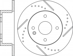 Диск тормозной Performance KIA RIO 2012 RN11003DSET RN11003DSET NIBK