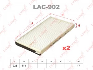 SUZUKI GRAND VITARA (1998-2005) НЕ УГОЛЬНЫЙ LAC-902 LYNXAUTO