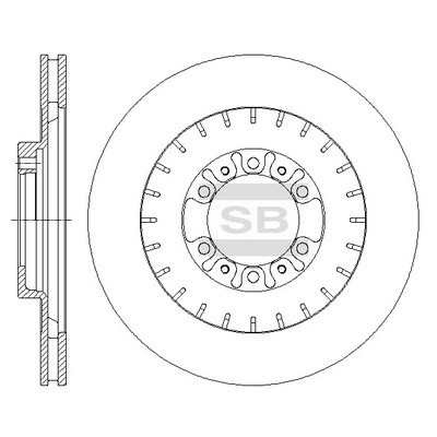 Диск тормозной SD4322 SD4322 SANGSIN