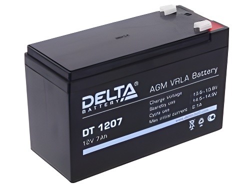 аккумуляторная батарея! 12V 7Ah 151x65x102\ DT 1207 DELTA BATTERY