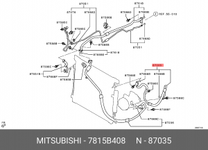 ШЛАНГ КОНДИЦИОНЕРА 7815B408 7815B408 MITSUBISHI