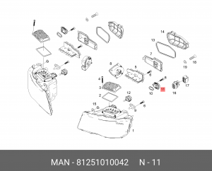 81.25101-0042 MODULUS LIGHT EMITTI 81251010042 MAN