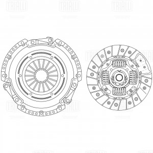 Сцепление в сборе Ford Focus II (05-) 1.4i/1.6i (аналог SACHS) (без муфты) (FR 1 FR 1004 TRIALLI
