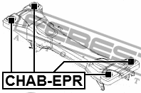 Сайлентблок задней балки CHAB-EPR CHAB-EPR FEBEST