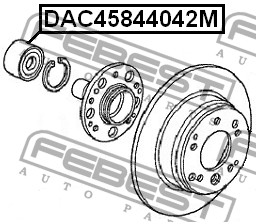Подшипник ступицы DAC45844042M DAC45844042M FEBEST