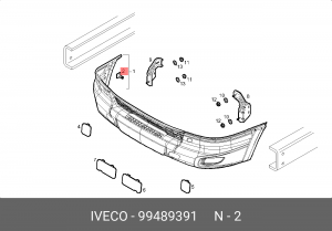 БОЛТ КРЕПЛЕНИЯ 99489391 IVECO