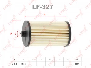 Фильтр топливный VW Crafter 06-13 LF-327 LF-327 LYNXAUTO
