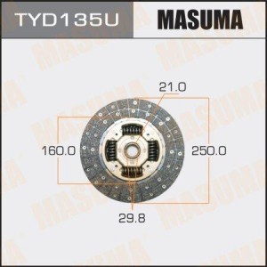 диск сцепления!\ Toyota 4 Runner 2.7 95>/3.0 92-95 TYD135U MASUMA