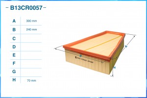 Фильтр воздушный B13CR0057 B13CR0057 CWORKS