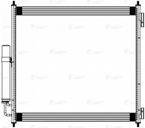 Радиатор кондиц. для ам Land Rover Range Rover (12-),Range Rover Sport (13-) (LR LRAC 1017 LUZAR