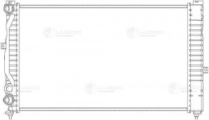 Радиатор охл. для ам VW Passat (96-),Audi A4 (94-),A6 (97-) MT (LRc 1812) LRC 1812 LUZAR