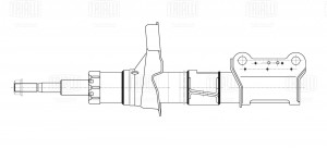 Амортизатор Volvo XC90 (02-) (стойка) перед. AG 10087 AG 10087 TRIALLI
