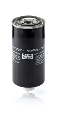 фильтр топливный! сепаратор D93, H202,1-14 UNS\Cummins,Iveco,John Deere,Komatsu, WK 950-16 X MANN FILTER