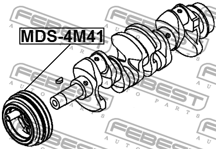 MITSUBISHI PAJERO/MONTERO (V8, V9) (2007>) 3.2 DI-D 4M41 MDS-4M41 FEBEST