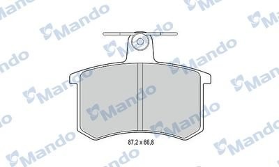 Колодки тормозные AUDI 100,A6,A8 задние (4шт.) MANDO MBF015365 MANDO