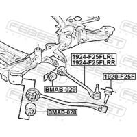 ОПОРА ШАРОВАЯ ПЕРЕДНЕГО НИЖНЕГО РЫЧАГА 1920-F25F 1920F25F FEBEST