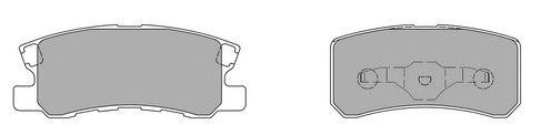 колодки дисковые задние!\ Mitsubishi Outlander/Lancer 2.4/3.5i/2.4D 4WD 06> FBP1563 FREMAX