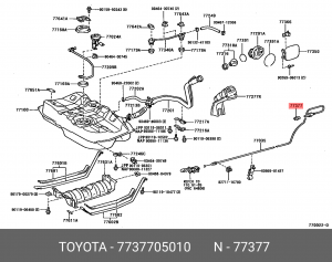 КРОНШТЕЙН 77377-05010 TOYOTA