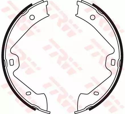 Колодки барабанные PORSCHE CAYENNE, VW TOUAREG (7P) GS8776 GS8776 TRW