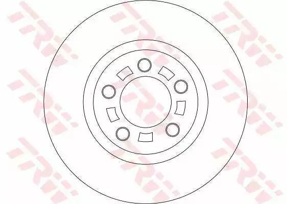 Диск тормозной MAZDA 3 (03-12) (2.0),5 (05-) (R16) передний (1шт.) TRW DF4385 TRW