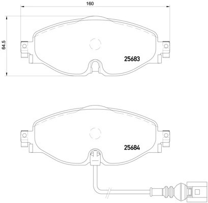 Колодки тормознае дисковые P85126X P85126X BREMBO