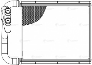 Радиатор отоп. для а/м Kia Sorento II 09- тип Dowoon LRh0855 LRH 0855 LUZAR