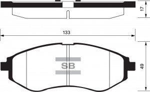 Колодки тормозные CHEVROLET AVEO 1.2-1.4 06- передние SP1158 SP1158 SANGSIN