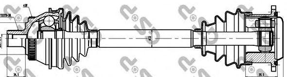 Вал приводной 203048 203048 GS P