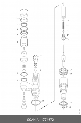 Ремонтный комплект 1774672 SCANIA