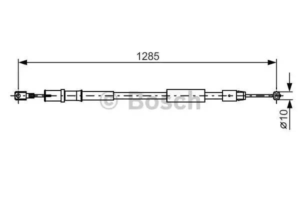 Трос стояночного тормоза MERCEDES Viano (W639) (03-) левый BOSCH 1 987 482 026 BOSCH