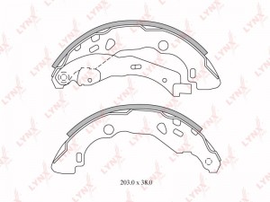 Колодки тормозные задние подходит для RENAULT Clio II-IV 1.2-1.9D 98 / Duster 1. BS-6300 LYNXAUTO