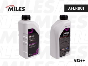 Антифриз готов к применению G12++ (фиолетовый, SUPER LONG LIFE COOLANT -40C) 1кг AFLR001 MILES