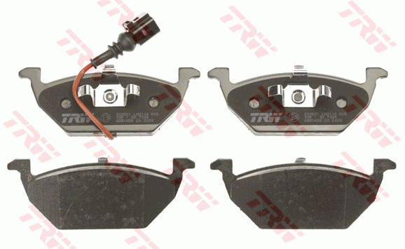 Колодки передние SKODA OCTAVIA (1Z_), VW GOLF IV-VI GDB1658 GDB1658 TRW