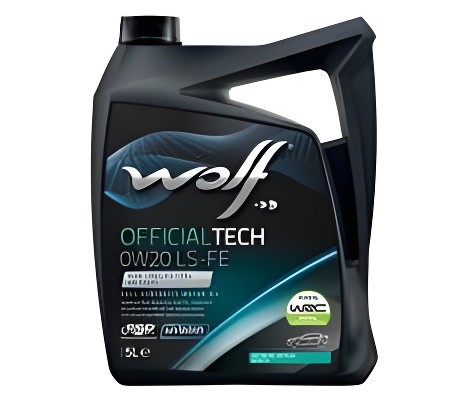 WOLF OFFICIALTECH 0W20 LS-FE 5L BMW LONGLIFE-17FE+ MB 229.71 OPEL OV0401547 VOLV 8339479 WOLF