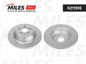 Диск тормозной (серия PRO с антикоррозионным покрытием) FORD GALAXY/S-MAX 15- за K211916 MILES