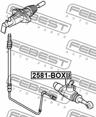 ЦИЛИНДР СЦЕПЛЕНИЯ ГЛАВНЫЙ подходит для PEUGEOT BOXER II 2002-2006 2581-BOXII 2581-BOXII FEBEST
