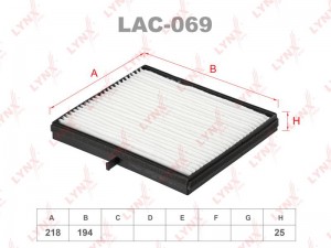 фильтр салона!\ Daewoo Lacetti 1.5 04> LAC-069 LYNXAUTO