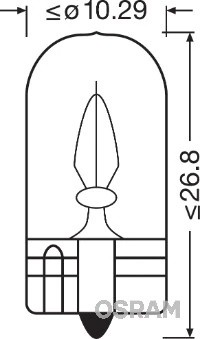 W3W 24V-3W W2.1X9.5D 2841 OSRAM