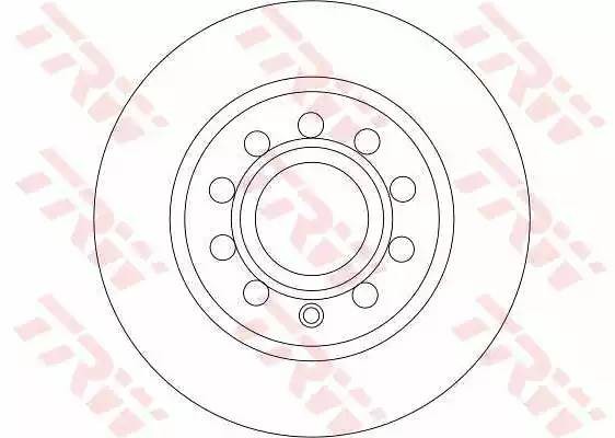 VW GOLF V (2004-2009)/AUDI A3 [8PA] (2004- 2013) 253мм. DF4276 TRW