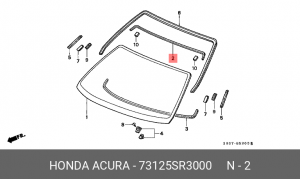 Уплотнитель 73125SR3000 73125SR3000 HONDA