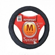 Оплетка руля (L) 39-41см черная алькантара AUTOPROFI SP9020BKL AUTOPROFI