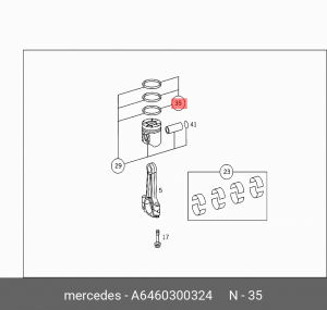 КОМПЛЕКТ КОЛЕЦ ПОРШНЕВЫХ A6460300324 MERCEDES BENZ